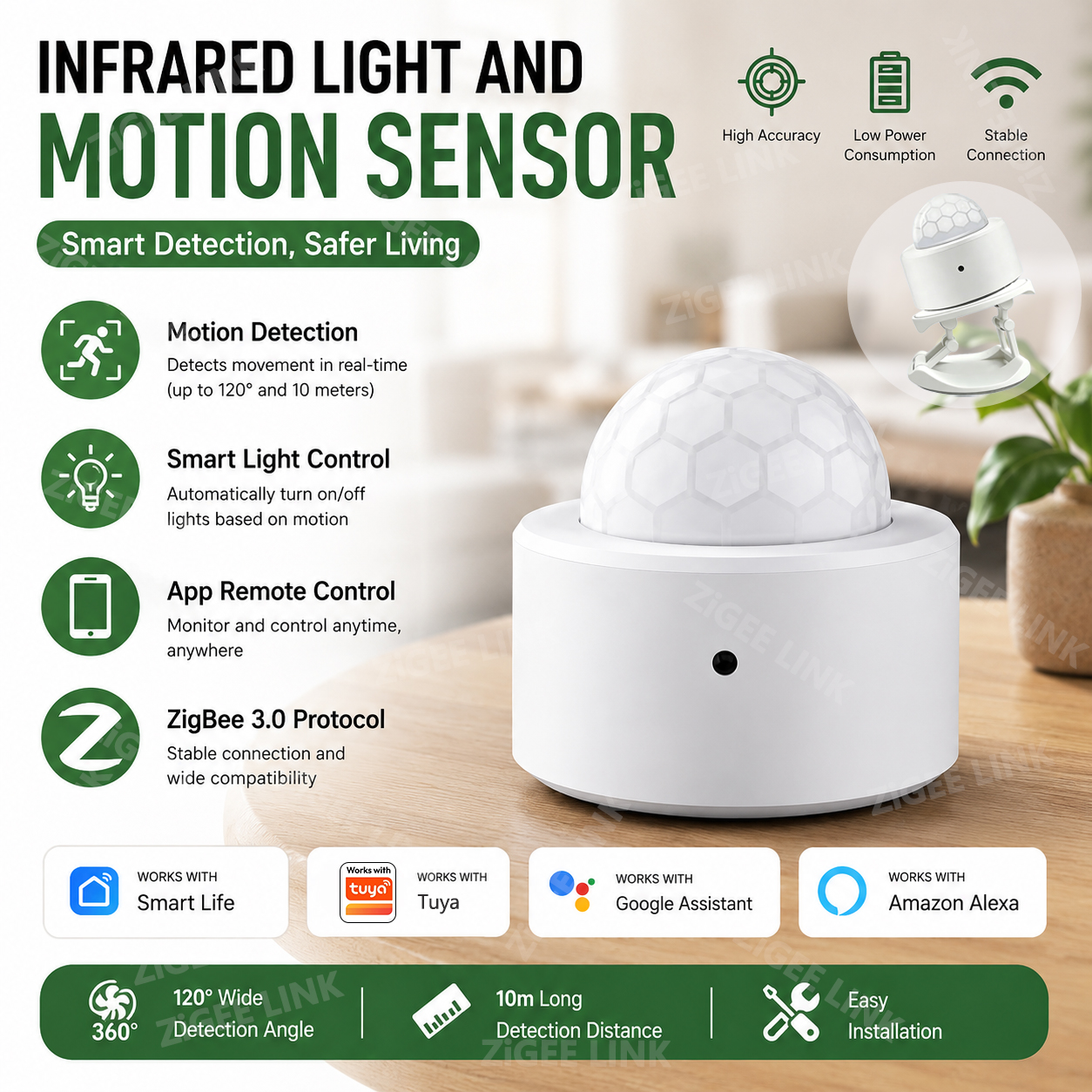 Home Improvement And Hardware - Zigbee3.0 Mini PIR Human Motion Sensor