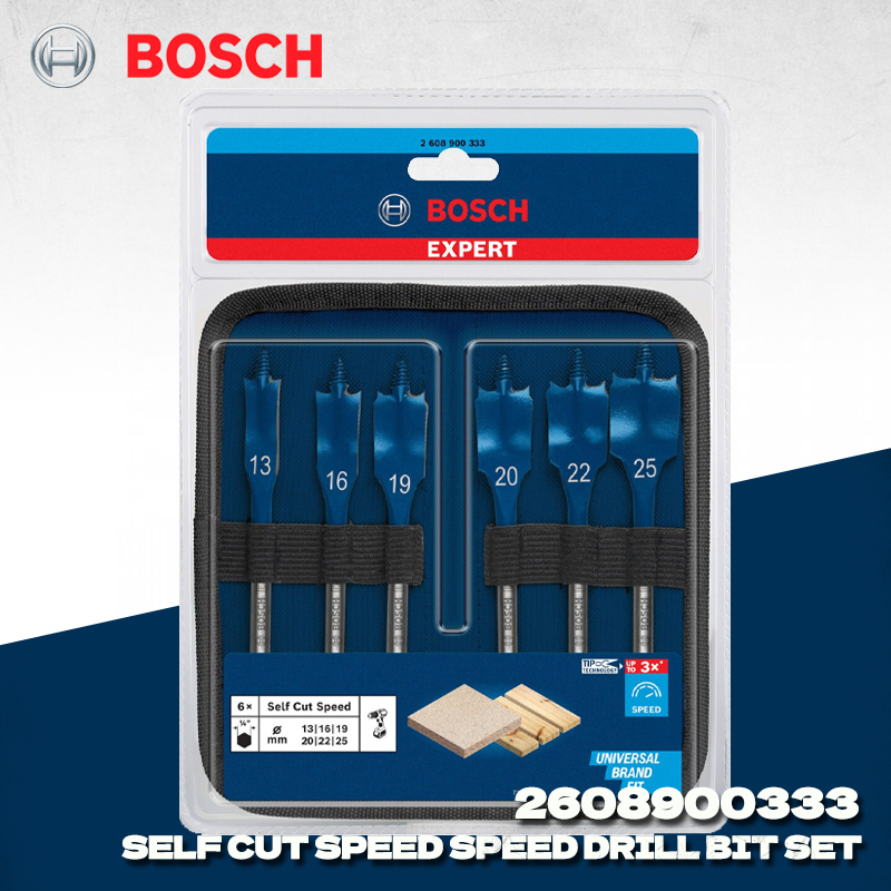 Drill Bit Set - BOSCH 2608900333 Expert Self Cut Speed