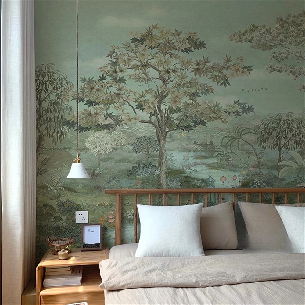 custom Photo Mural  Green Land - đánh giá và giá Home Improvement Materials