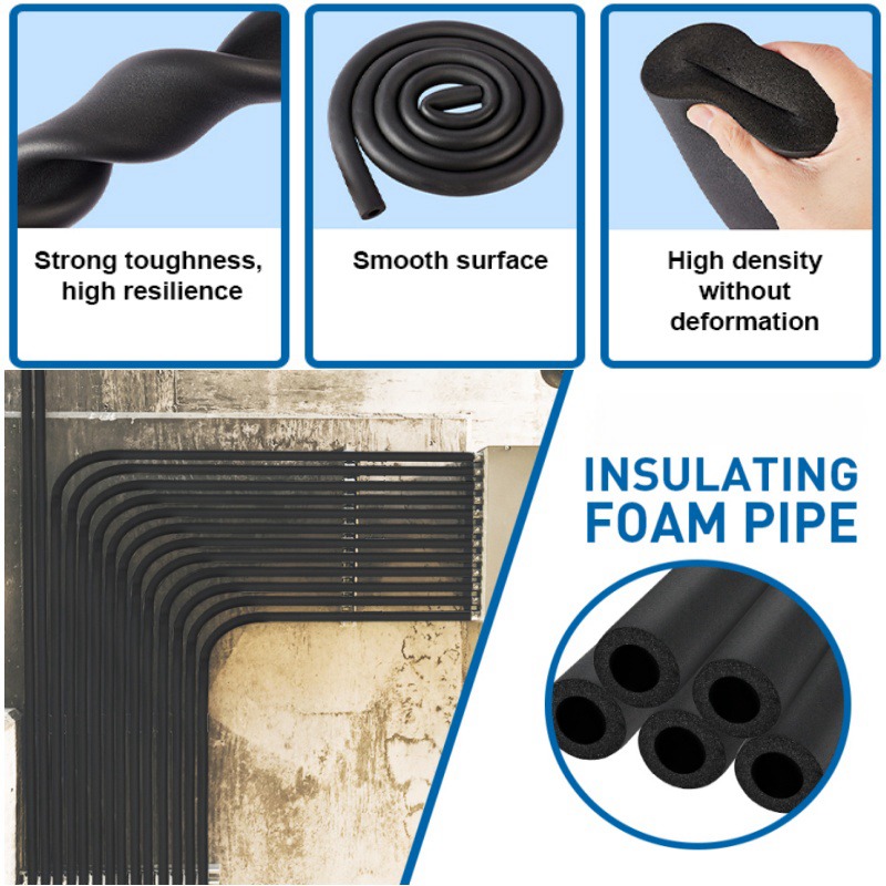 Sponge Rubber Pipe Insulation  - đánh giá và giá Pipe Insulation Foam