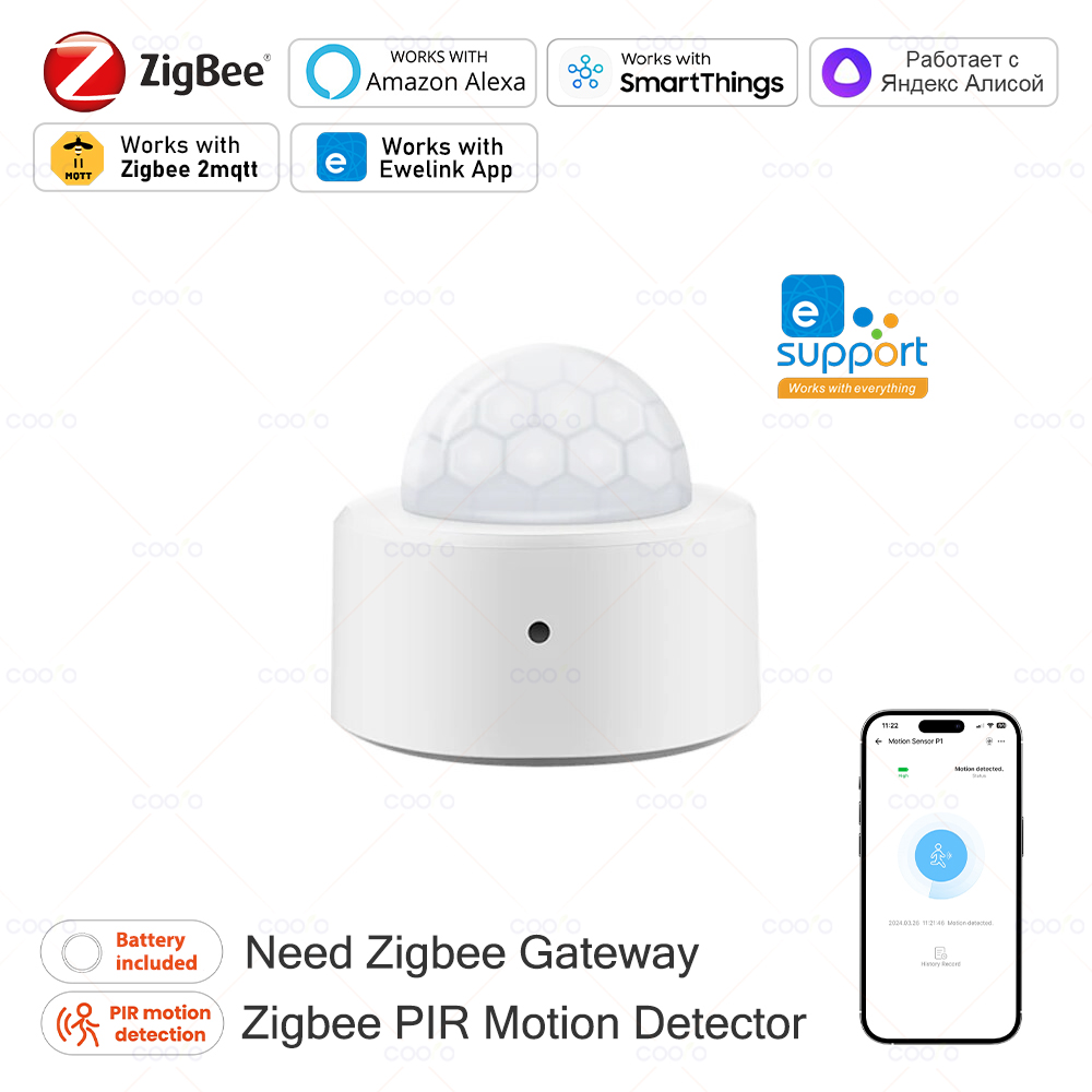Zigbee Mini PIR Motion Sensor  - đánh giá và giá Home Improvement And Hardware
